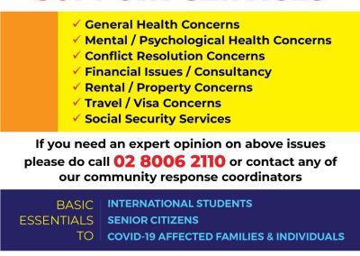 COVID-19 Sydmal Support Services